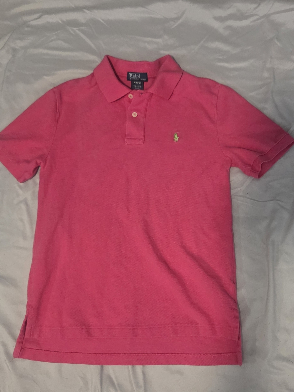 Ralph Lauren Kids Hot Pink Polo Shirt with Signature Pony